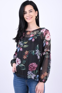 Bluza Dama Object Ana Black Floral